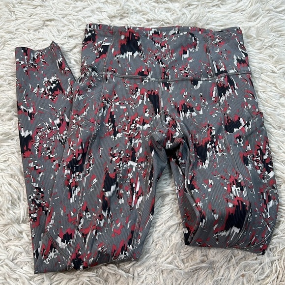 Lululemon Fast and Free High Rise Tight 25" Floral Flux Multi - Picture 1 of 6